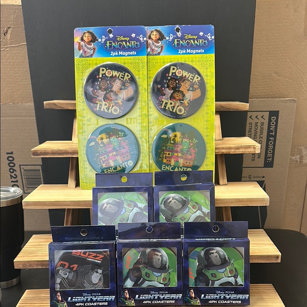 Disney Encanto and Lightyear Magnet and Coaster Collection